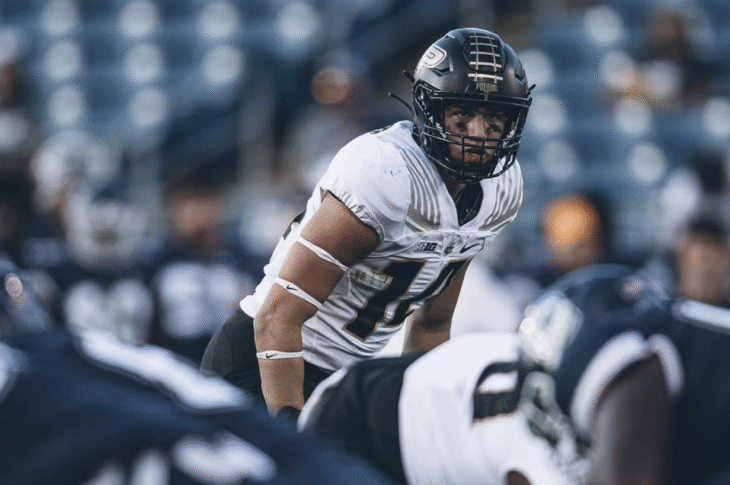 Meet Yanni Karlaftis, a standout LB from Northwestern with leadership skills and football IQ comparable to Fred Warner.